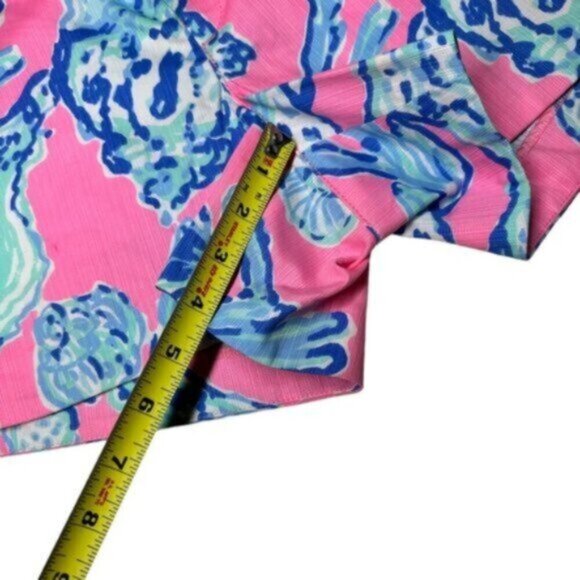 NWT Lilly Pulitzer | Pink & Blue Pout Barefoot Princess Adie Shorts Size 2 - Picture 9 of 12